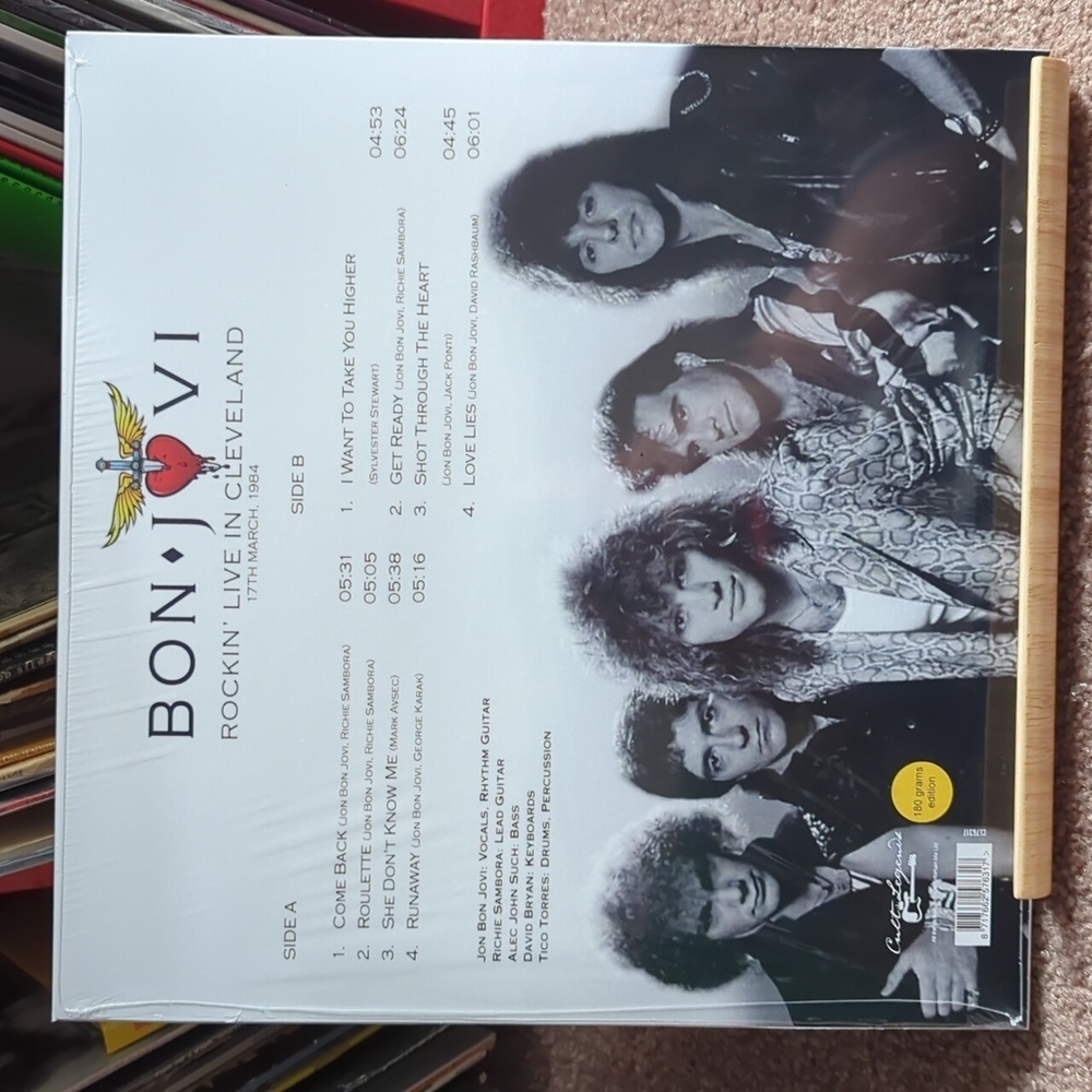 Bon Jovi - Rockin' Live In Cleveland '84 Vinyl Record - Picture 3 of 5